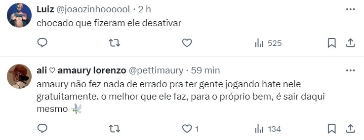 Amaury Lorenzo deixa o Twitter