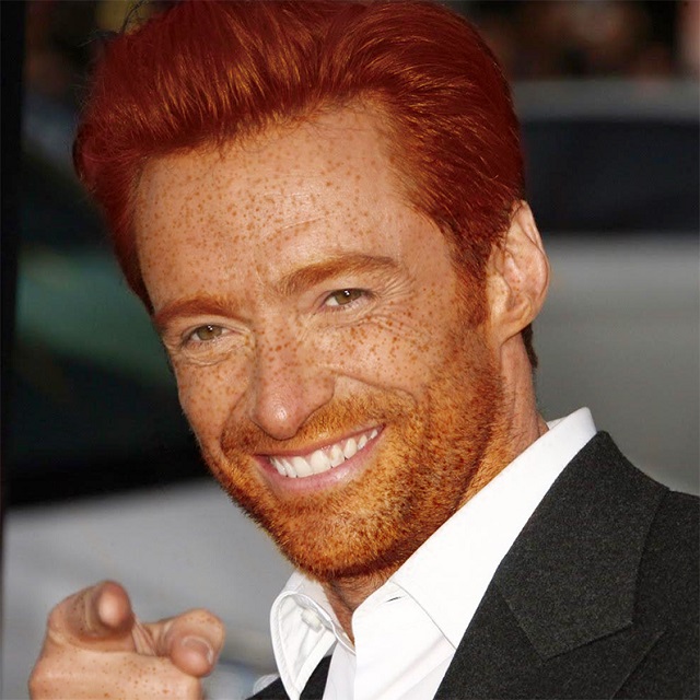 Hugh Jackman ruivo